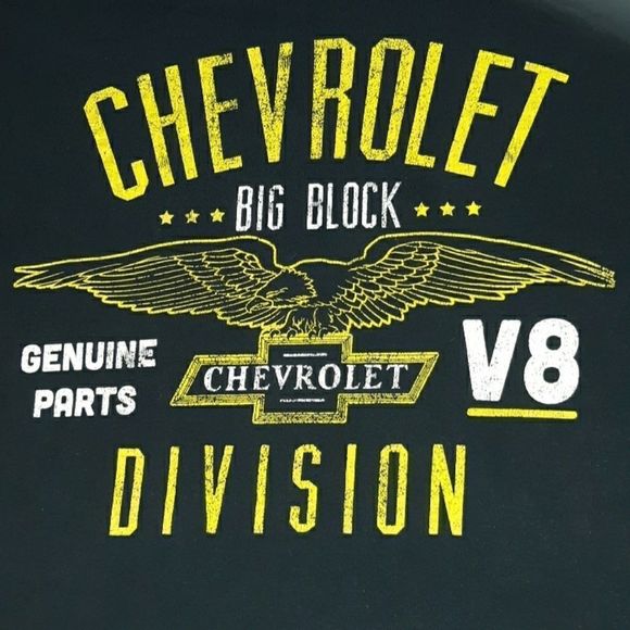 Chevrolet Chevy Big Block V8  Black T-Shirt‎ Med - Picture 2 of 3